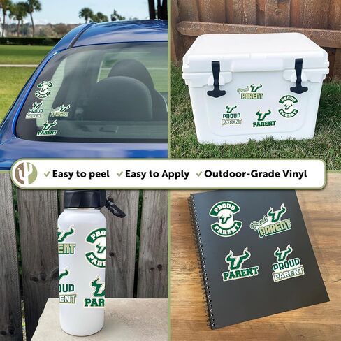 Desert Cactus University of South Florida Sticker Sticker USF Bulls Vinyl Decal Laptop Water Bottle Car Scrapbook (Proud Parent Sheet) in Saudi Arabia