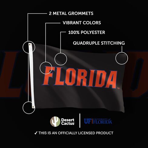 Desert Cactus University of Florida Flag UF Gators Banner 100 ٪ Polyester Indoor Outdoor 3x5 Feet Flags (Design y) in Saudi Arabia