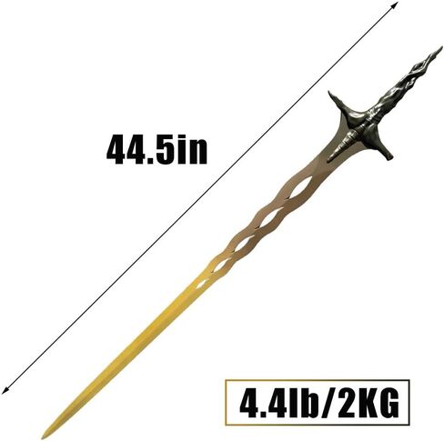 حلقة Elden المصنوعة يدويًا Sacred Relic Sword نسخة طبق الأصل - 44.5 بوصة من الفولاذ المقاوم للصدأ عالية الكربون - سلاح Cosplay الخيالي ، ديكور RPG ، هدية لعشاق السيف in Kuwait