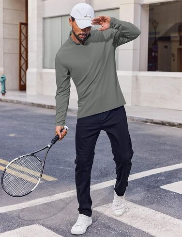 COOFANDY Mens Quarter Zip Pullover UPF 50+ Long Sleeve Sun Protection Shirts Golf Fishing Running Rash Guard T-Shirts in Saudi Arabia