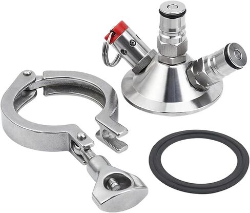 Home Brewing Sankey Ball Lock Kit Tri-clamp Kit ، 2 '' 'Tri-ch-clamp connector commercial beer pere edapter tapping head dispenser wine accessories in Kuwait