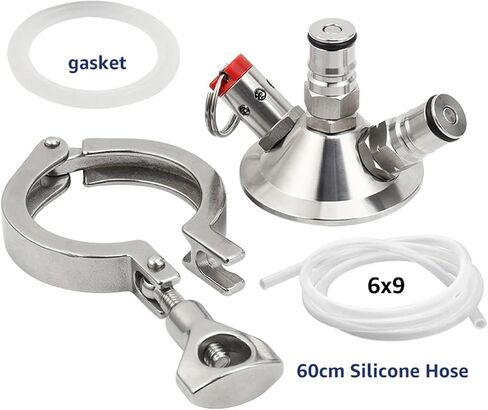 Home Brewing Sankey Ball Lock Kit Tri-clamp Kit ، 2 '' 'Tri-ch-clamp connector commercial beer pere edapter tapping head dispenser wine accessories in Kuwait