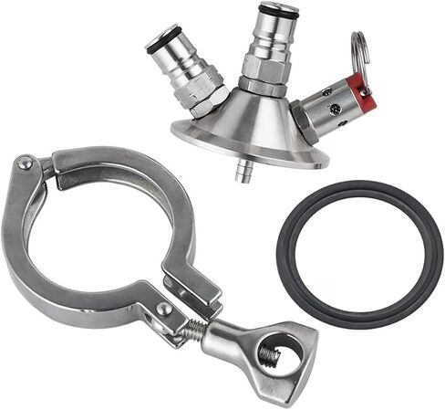Home Brewing Sankey Ball Lock Kit Tri-clamp Kit ، 2 '' 'Tri-ch-clamp connector commercial beer pere edapter tapping head dispenser wine accessories in Kuwait