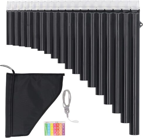 أداة Pan Flute ، 18 أنابيب مفتاح CA PAN أنبوب أنبوب المفتاح للمبتدئين تعلم التدريس مع حقيبة حمل in Saudi Arabia