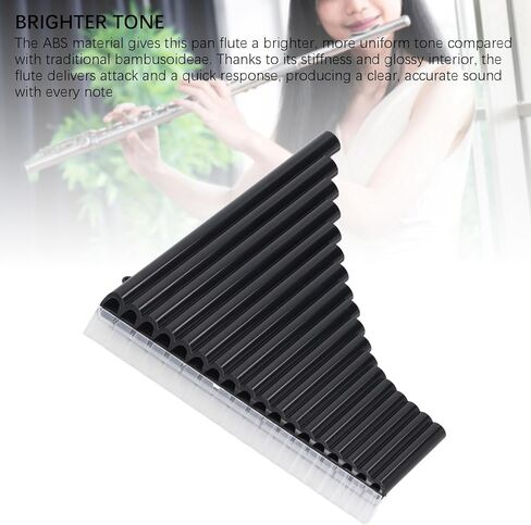 أداة Pan Flute ، 18 أنابيب مفتاح CA PAN أنبوب أنبوب المفتاح للمبتدئين تعلم التدريس مع حقيبة حمل in Saudi Arabia