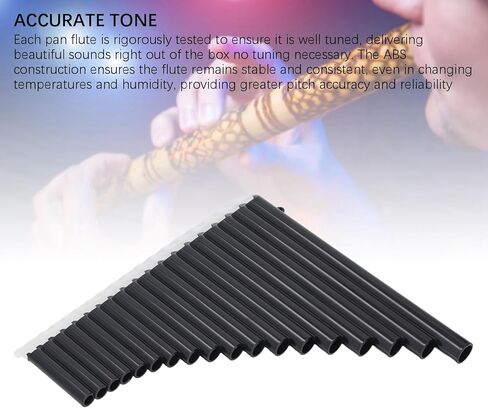 أداة Pan Flute ، 18 أنابيب مفتاح CA PAN أنبوب أنبوب المفتاح للمبتدئين تعلم التدريس مع حقيبة حمل in Saudi Arabia