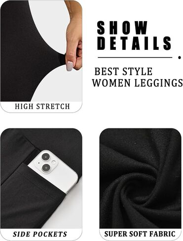 2 طماق حزمة مع جيوب للنساء ، زبداني ناعم ناعم عالية الخصر السيطرة in Saudi Arabia