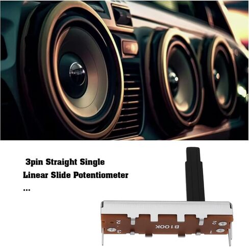 إنشاء فكرة 10pcs 3pin مستقيمة واحدة مستقيمة الشريحة الخطية potentiometer B100K لضبط خلاطات مكبرات الصوت التلفزيونية 35x20mm in Saudi Arabia