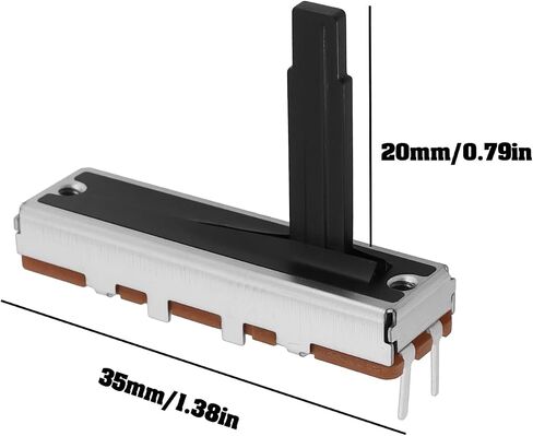 إنشاء فكرة 10pcs 3pin مستقيمة واحدة مستقيمة الشريحة الخطية potentiometer B100K لضبط خلاطات مكبرات الصوت التلفزيونية 35x20mm in Saudi Arabia