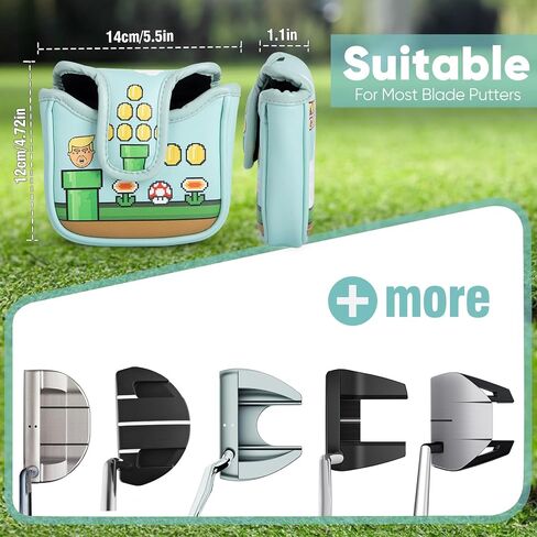 Golf Club Covers Funny Driver Cover Fariway Wood Headcover Hybrid Head Cover Leather Golf Headcovers for Protect Most Brand in Saudi Arabia