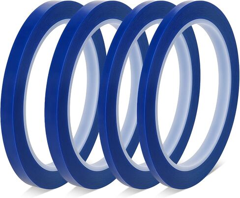 4 Rolls Fine Line Tape ، أشرطة Pinstripe Finleline متعددة الحجم ، 2 لفة 1/4 في × 36 YD و 2 ROLL 1/8 في أشرطة تقنيع Fineline × 36 YD ، شريط pinstripe مرن لفن طلاء السيارات DIY ، الأزرق in Saudi Arabia