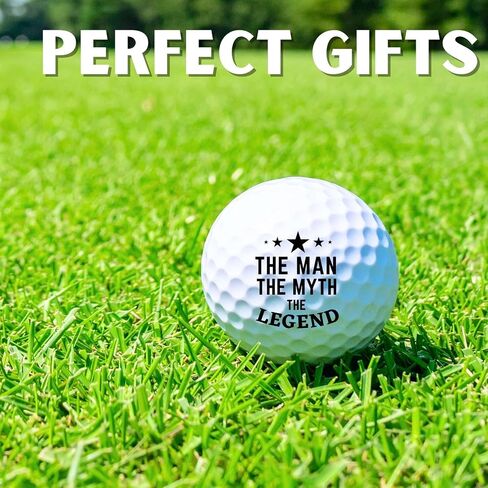أب من The Bride Gifts مجموعة كرات الجولف ، كرات غولف ملونة فريدة من نوعها ، إكسسوارات باردة لاعبي الغولف ، عشاق الجولف - أبيض in Saudi Arabia