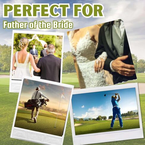 أب من The Bride Gifts مجموعة كرات الجولف ، كرات غولف ملونة فريدة من نوعها ، إكسسوارات باردة لاعبي الغولف ، عشاق الجولف - أبيض in Saudi Arabia