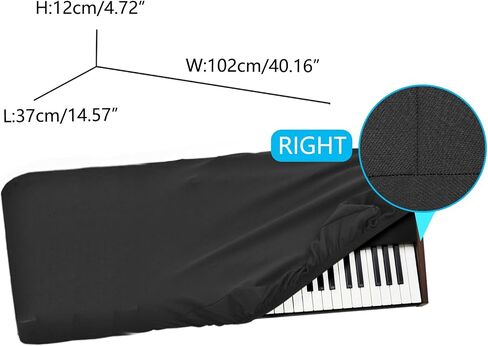 61 keys piano keyboard dust cover, compatible with KORG Pa5X 61key, Pa300, Pa600, Pa700, Pa1000 Deluxe Chinlon Dustproof & Anti-scratch, Silky Feel & Tailored Design in Saudi Arabia