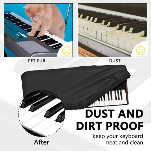 61 keys piano keyboard dust cover, compatible with KORG Pa5X 61key, Pa300, Pa600, Pa700, Pa1000 Deluxe Chinlon Dustproof & Anti-scratch, Silky Feel & Tailored Design in Saudi Arabia