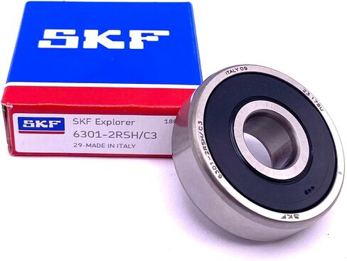 SKF Italy 6301 2RSH C3 Deep Groove Ball Bearing, Rubber Sealed 12x37x12 mm in Saudi Arabia