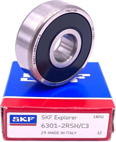 SKF Italy 6301 2RSH C3 Deep Groove Ball Bearing, Rubber Sealed 12x37x12 mm in Saudi Arabia