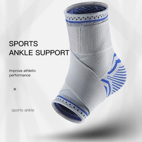 1 Pcs Ankle Support Bandage Compression Sleeve Breathable for Basket Foot Sports Socks(Medium) in Saudi Arabia