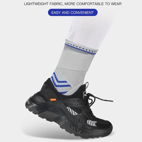 1 Pcs Ankle Support Bandage Compression Sleeve Breathable for Basket Foot Sports Socks(Medium) in Saudi Arabia
