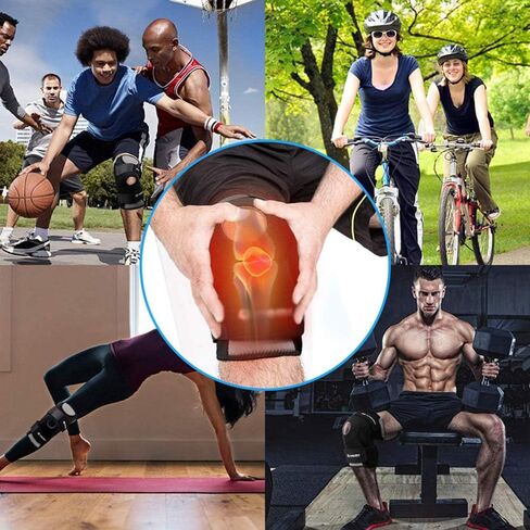 Neoprene Elastic Opening Adjustable Basketball Kneepad Knee Protector Support Pad Brace(L) in Saudi Arabia