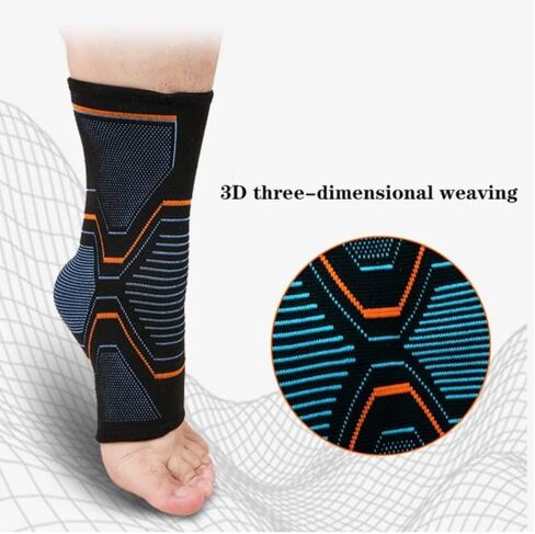 Elastic Knitted Sports Ankle Support Brace For Cycling Yoga Basketball Volleyball Men Women Foot Joint Ankle Protector(Small) in Kuwait