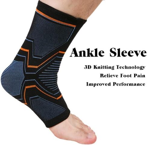 Elastic Knitted Sports Ankle Support Brace For Cycling Yoga Basketball Volleyball Men Women Foot Joint Ankle Protector(Small) in Kuwait