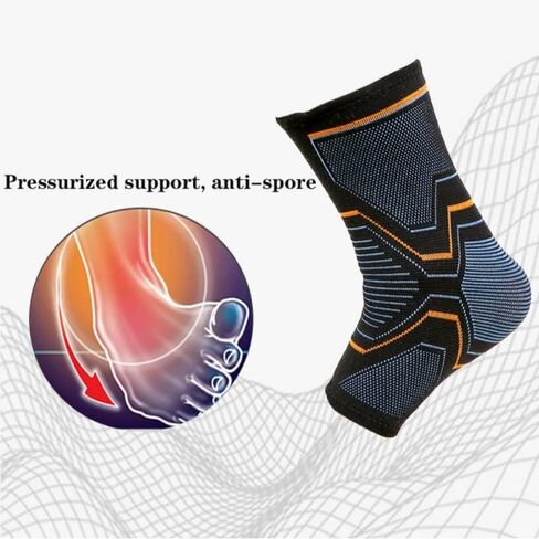 Elastic Knitted Sports Ankle Support Brace For Cycling Yoga Basketball Volleyball Men Women Foot Joint Ankle Protector(Small) in Kuwait