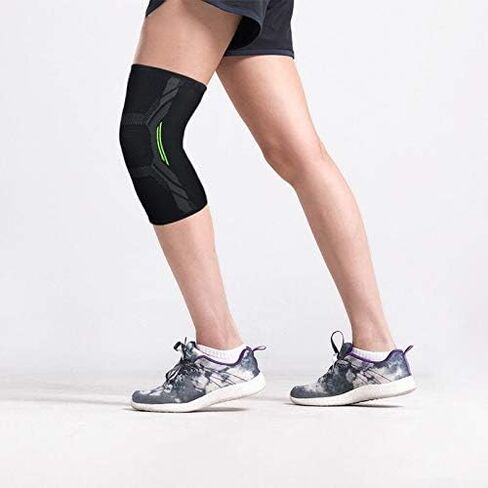 Elastic Knee Pads Nylon Sports Fitness Kneepad Protective Gear Brace Support Running Basketball Volleyball Knee Pads(XL) in Kuwait