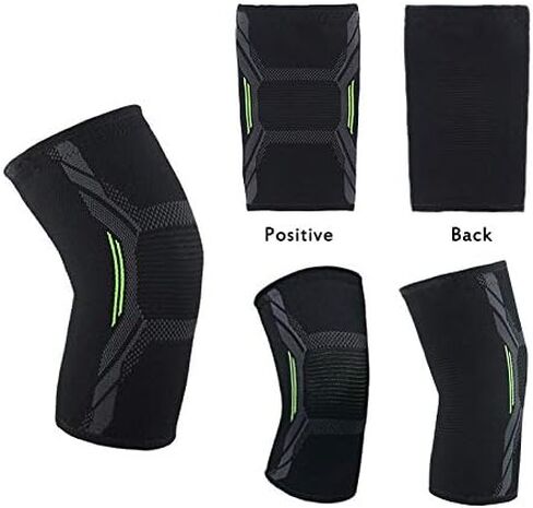 Elastic Knee Pads Nylon Sports Fitness Kneepad Protective Gear Brace Support Running Basketball Volleyball Knee Pads(XL) in Kuwait