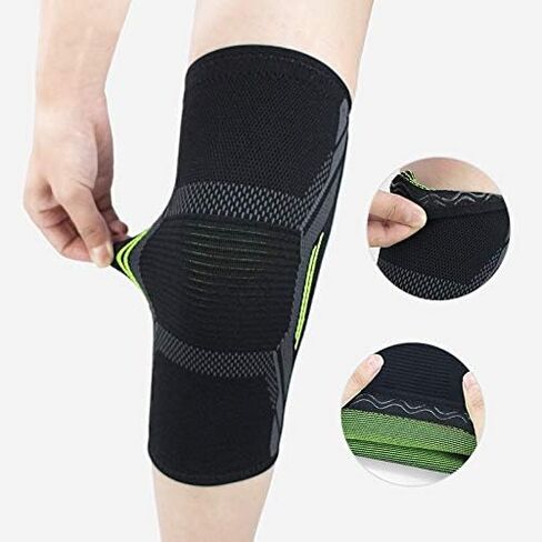 Elastic Knee Pads Nylon Sports Fitness Kneepad Protective Gear Brace Support Running Basketball Volleyball Knee Pads(XL) in Kuwait