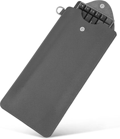 لوحات مفاتيح Geekria Ultra Slim Slim ، متوافقة مع Melgeek O2 ، Flow Lite 84 ، Logitech MX Mechanical Mini ، Lofree Flow84 ، Iqunix MQ80 ، حقيبة سفر واقية من الجلد النباتي (رمادي داكن) in Saudi Arabia