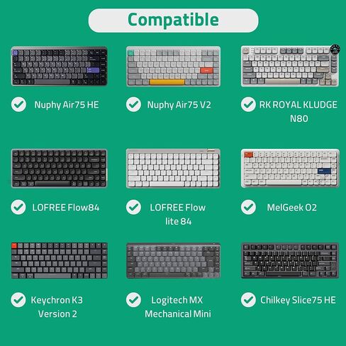 لوحات مفاتيح Geekria Ultra Slim Slim ، متوافقة مع Melgeek O2 ، Flow Lite 84 ، Logitech MX Mechanical Mini ، Lofree Flow84 ، Iqunix MQ80 ، حقيبة سفر واقية من الجلد النباتي (رمادي داكن) in Saudi Arabia