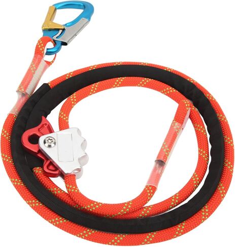 Climbing Safety Lanyard, Adjustable Positioning Fall Protective Rope Safety Cord Lanyard Professional Safety Belt Rope Tree Climbing Lanyard for High Altitude Trees Climbing Engineering in Saudi Arabia