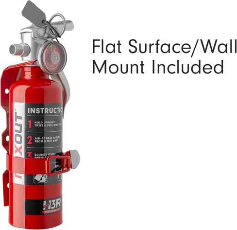 Maxout Mini Fire Firemanker للمركبات - السيارات والشاحنات ، UTVs ، RVS والقوارب | على الطرق الوعرة جاهزة | القابلة لإعادة الملء الأرجواني K الكيميائية الجافة | فئة قبل الميلاد | قوس التثبيت | مدرج في القائمة | الأحمر 1.0 رطل in Kuwait