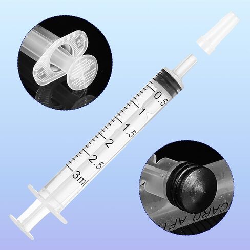 3 مل من المحقنة بدون إبرة 12pcs محاقن للسائل مع محاقن الغطاء عن طريق الفم للطب لتغذية الحبر الأساسية في مختبرات إعادة تعبئة حبر الزيت الصغيرة من أجل القياس الدقيق والتوصل in Saudi Arabia