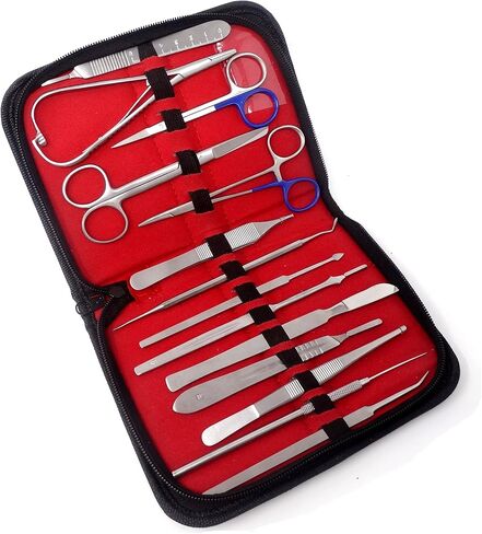 Premium A2Zscilab 44 Pitch Instruments Kit Beterinary Scissors Feedle Houndle Handle Handle Handle Handle Calcpel ، الفولاذ المقاوم للصدأ جميعًا في واحد in Saudi Arabia
