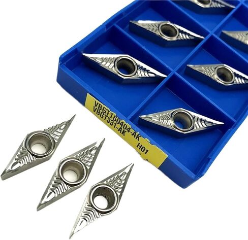 أداة الدوران ، أداة تشغيل Carbide Inner 10PCS VBGT160404 VBGT160408 AK H01 Carbide مخرطة مخرطة للألمنيوم (الحجم: VBGT160404 -ak H01) in Kuwait