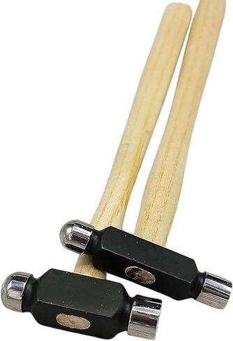 The Hammer Set Includes 2 Ball Peen Hammers 4oz and 2oz with Wooden Handles, Ideal for Jewelry Making Tools and Metalwork in Saudi Arabia