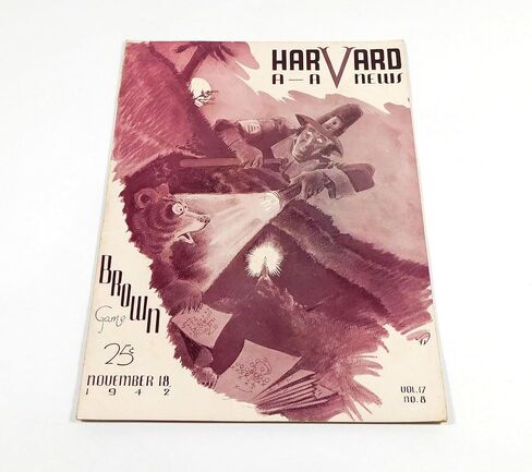 1942 Brown vs Harvard College Football Program 11-18-42 - College Programs in Saudi Arabia