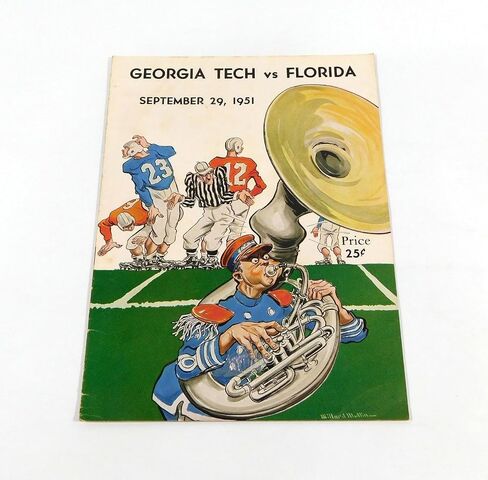 1951 Georgia Tech في برنامج كرة القدم كلية فلوريدا 9-29-51-برامج الكلية in Saudi Arabia