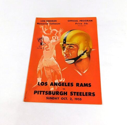 1955 Pittsburgh Steelers في برنامج لوس أنجلوس رامس كرة القدم 10-2-55-برامج اتحاد كرة القدم الأميركي in Saudi Arabia