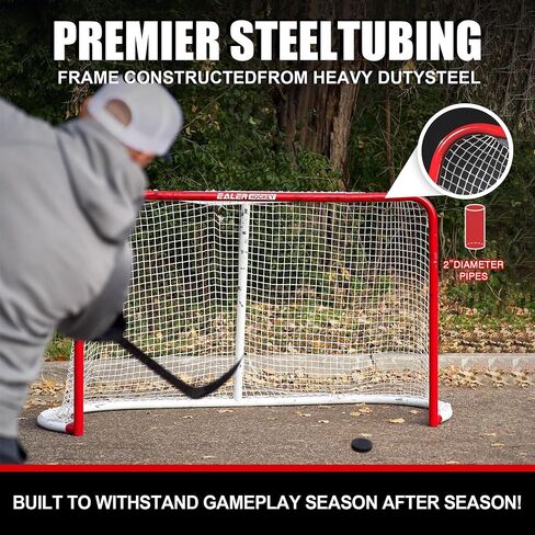 EALER HTST50 72'' x 48'' Hockey Goalie Shooting Target - Hockey Goal Practice Targets with 11 Target Holes - Premium Tear-Proof Heavy-Duty Fabric in Kuwait