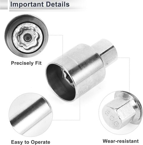 قفل العجلة lugnut لجيب Compass #806 مقبس مفتاح إزالة الجوز المسمار المضاد للسرقة 1pc in Saudi Arabia