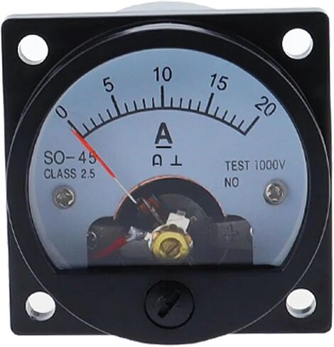 SO-45 DC Ammeter Pointer Pointer Meter DC1A 2A 3A 5A 20A 30A اختبار كهربائي اختبار الحالي 1PCS (800A 75MV) in Saudi Arabia