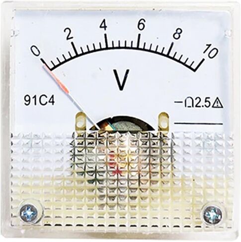 91C4-V DC Pointer Type Voltage Meter 3/5/10/15/20/30/50/100/150/250/450V Analog Mechanics Plate Table 1Pcs(20A) in Saudi Arabia