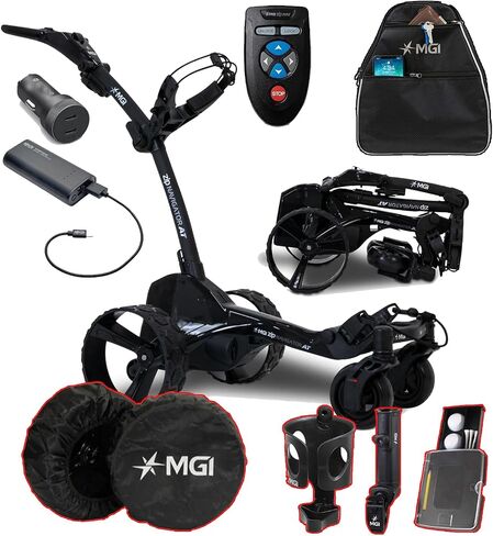 MGI ZIP Navigator في CART Remote Golf Remote All-Terrain مع الملحقات | حزمة السلطة | ضمان لمدة 3 سنوات | 36 فتحة بطارية ممتدة (حزمة Ultimate) in Saudi Arabia