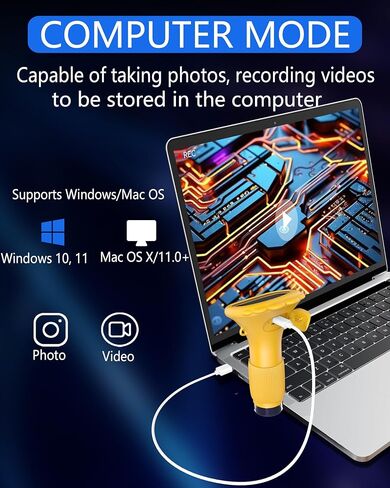 T Takmly Digital Microscope Camera Camera محمولة مكونة مكونة باليد مع الضوء ، مكونة من شاشة USB 2.0 بوصة للبالغين البالغين ، 200W بكسل ، تكبير 1000X ، متوافق مع Windows ، Mac OS in Kuwait