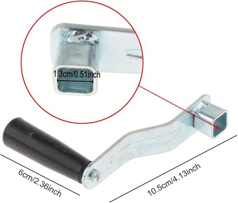 Metal Volleyball Net Tensioner Handle - Heavy Duty Hand Crank for Pole Accessories | 0.51" Square Drive Compatible w/Badminton & Tennis Nets (Metal & PP) in Kuwait