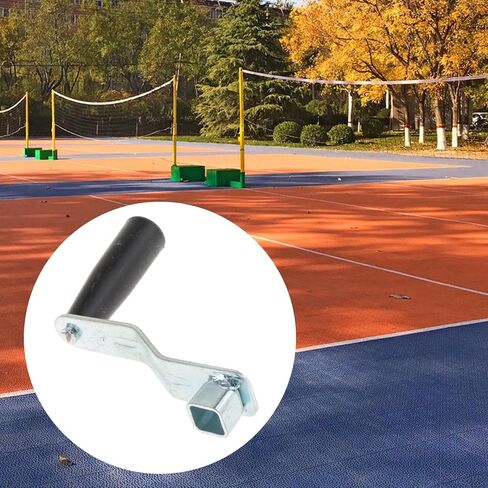 Metal Volleyball Net Tensioner Handle - Heavy Duty Hand Crank for Pole Accessories | 0.51" Square Drive Compatible w/Badminton & Tennis Nets (Metal & PP) in Kuwait