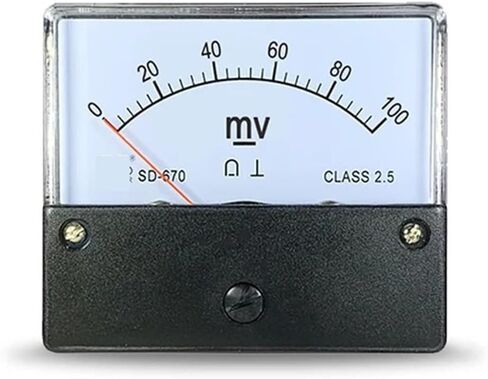SD670 DC MV Meter 40MV 50MV 75MV 100MV 200MV 300MV 500MV 1000MV POINTER MILLIVOLT 1PCS (DC 500MV) in Saudi Arabia